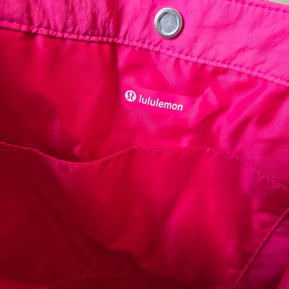 Lululemon Daily Multipocket Tote Yoga Gym Bag Hot Pink Nylon - Picture 8 of 12